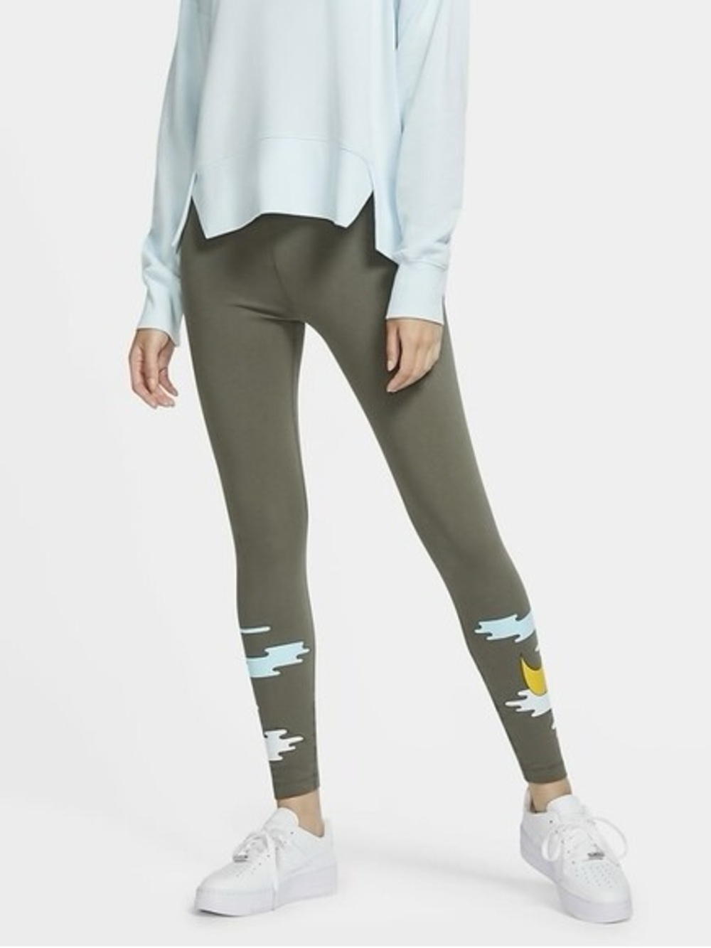 Nike Green Cloud Graphic Leggings - Women's